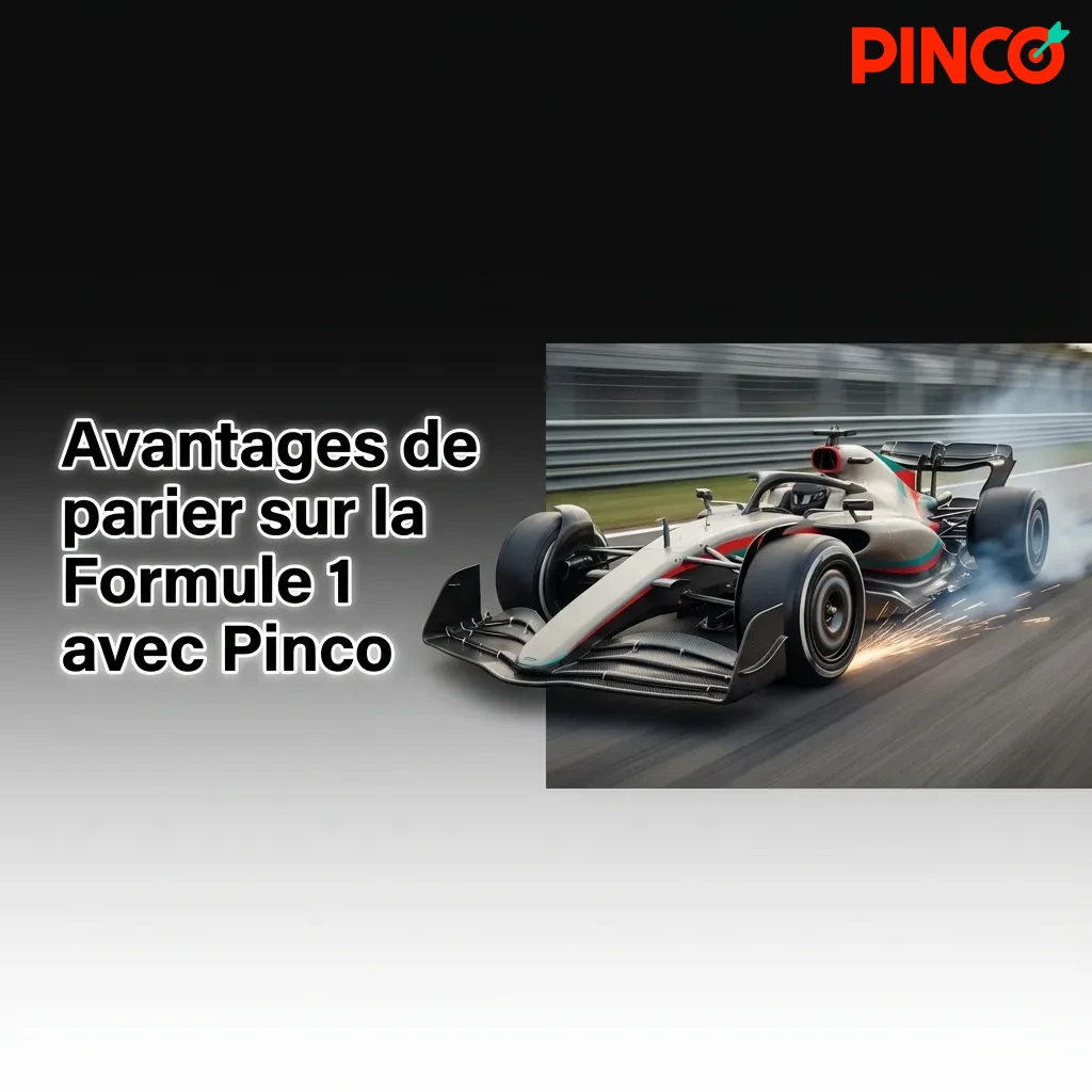 Formula 1 betting interface showing race markets, odds, and live streaming features on Pinco platform