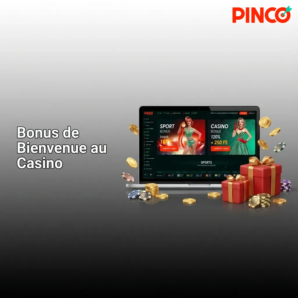 Casino welcome bonus offer showing 120% match up to $7,500 CA plus 250 free spins for new Canadian players