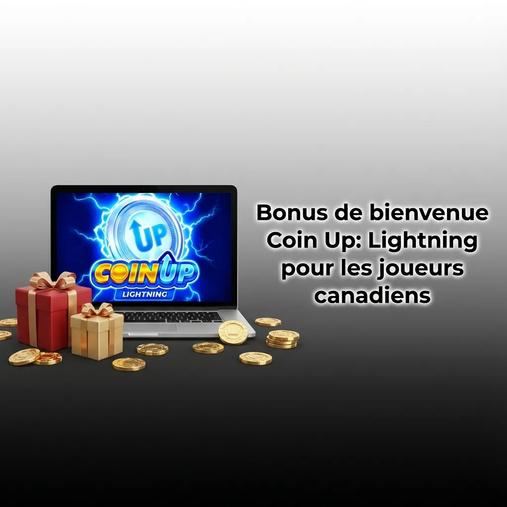 Bonus de bienvenue Coin Up Lightning offrant jusqu'à 7500$ CA plus tours gratuits pour joueurs canadiens