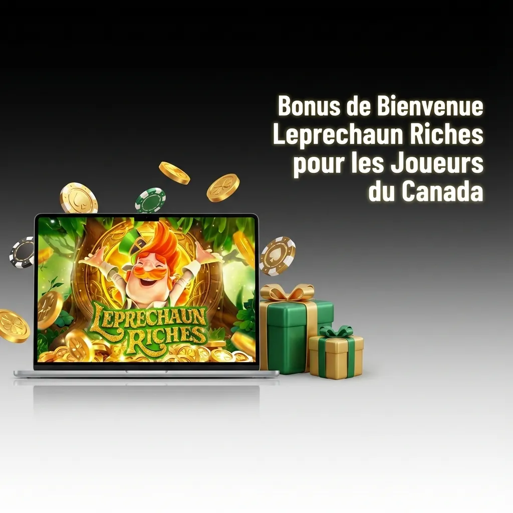 Pinco casino welcome bonus offer for Canadian players featuring Leprechaun Riches slot game with free spins and deposit match