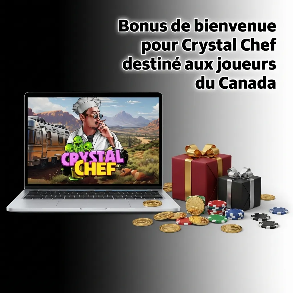Crystal Chef welcome bonus offer for Canadian players showing 120% casino or 160% sports betting bonus options