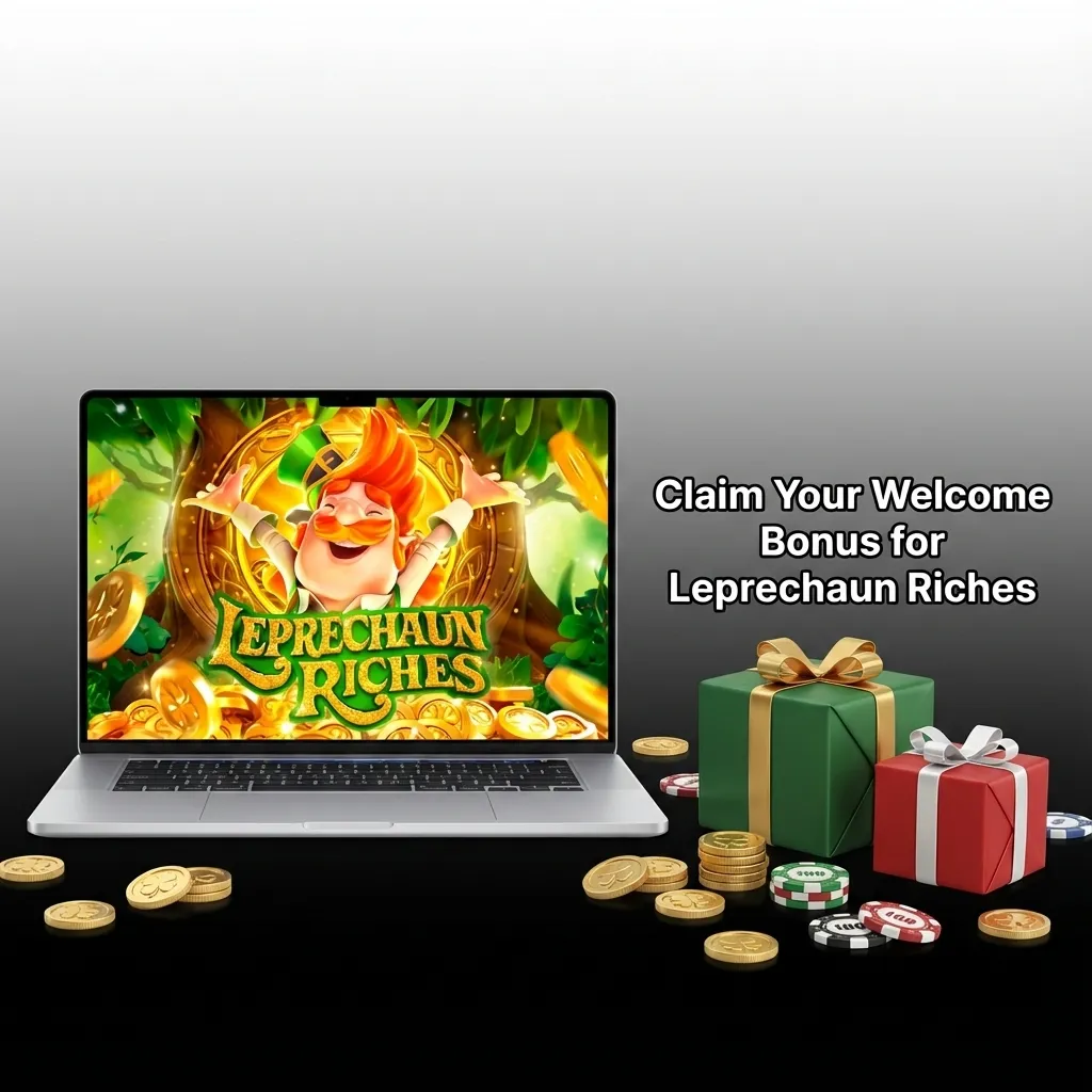 Pinco casino welcome bonus promotion for Leprechaun Riches slot game with free spins and deposit match offer for Canadian players