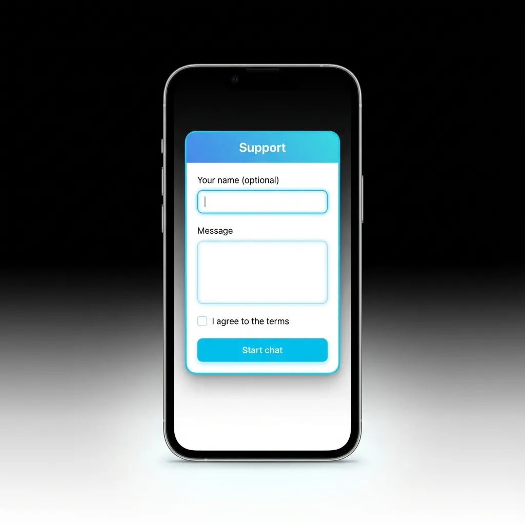 Customer support contact methods showing 24/7 live chat, email, and FAQ options with response times displayed in table format.