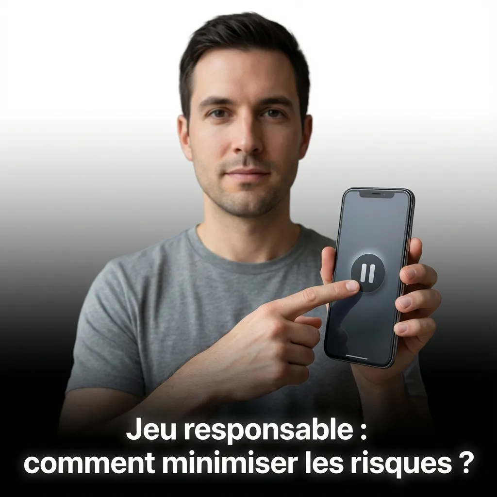 Person setting gambling budget limits on smartphone screen to promote responsible gaming habits