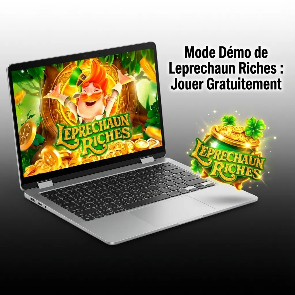 Leprechaun Riches demo mode interface showing free play option with virtual credits and game features