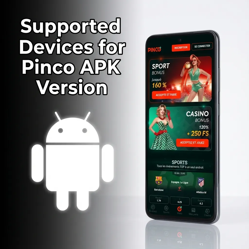 Table showing Pinco APK compatibility across major Android brands including Samsung, Sony, Huawei, OnePlus, Oppo, Google, Xiaomi