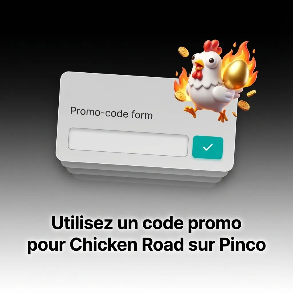 Code promo PINCOMAX pour Chicken Road sur Pinco offrant bonus et tours gratuits lors de l'inscription ou du dépôt
