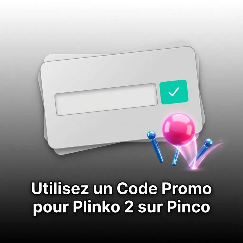 Code promo PINCO2024 offrant 50 tours gratuits sur Plinko 2 et autres jeux casino lors de l'inscription ou dépôt
