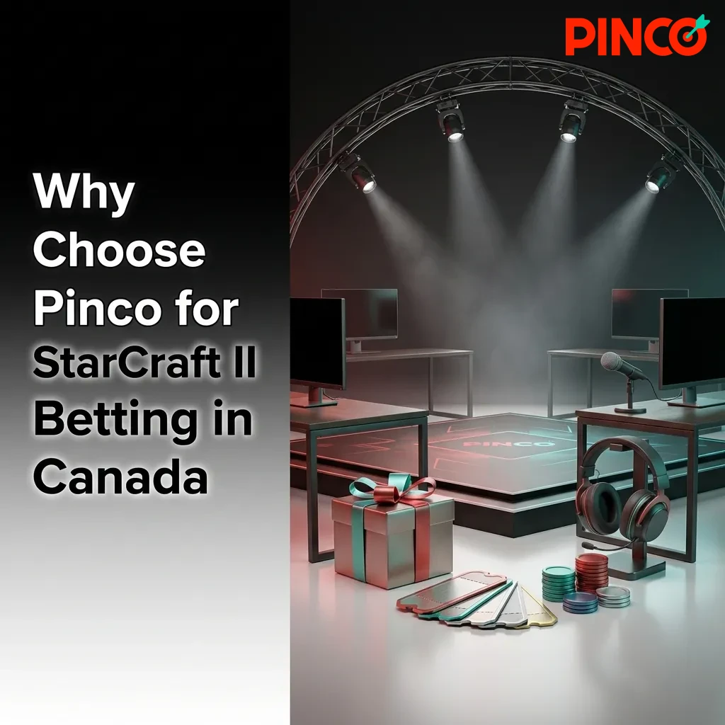 Pinco StarCraft II betting platform interface showing Canadian payment options and competitive odds for esports wagering